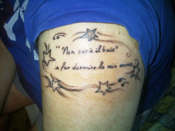 Dario - No darkness will drowse my soul tattoo photo