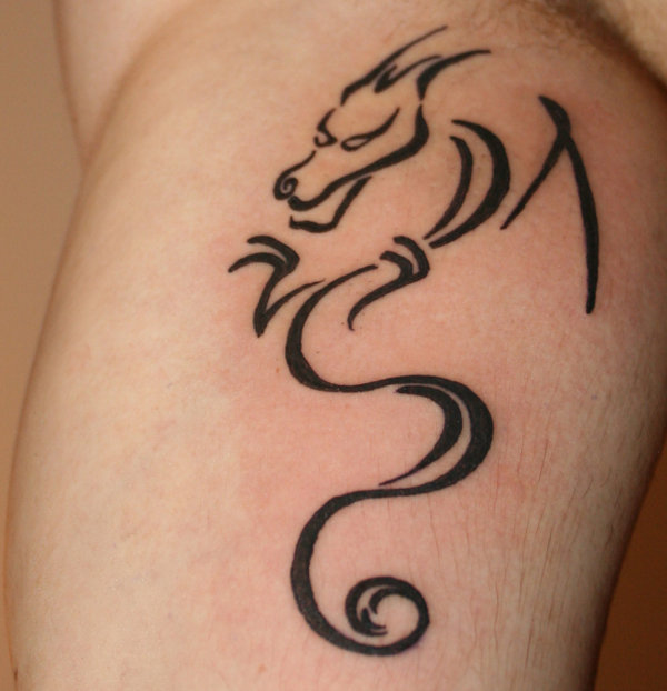 David - Stylized dragon tattoo photo