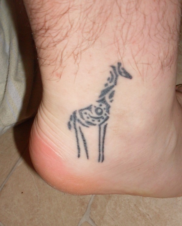 Derrick - Giraffe tattoo photo