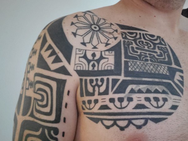 Eduardo - Marquesan coverup tattoo photo