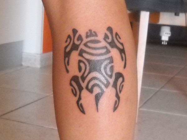 Emilio - Polynesian turtle tattoo photo