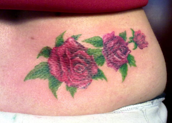 Evil Zone - Red roses tattoo photo