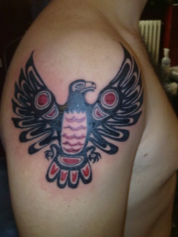 Evilzone - Haida eagle tattoo