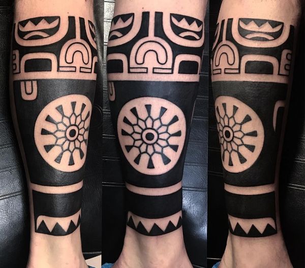 Guest - Marquesan leg tattoo