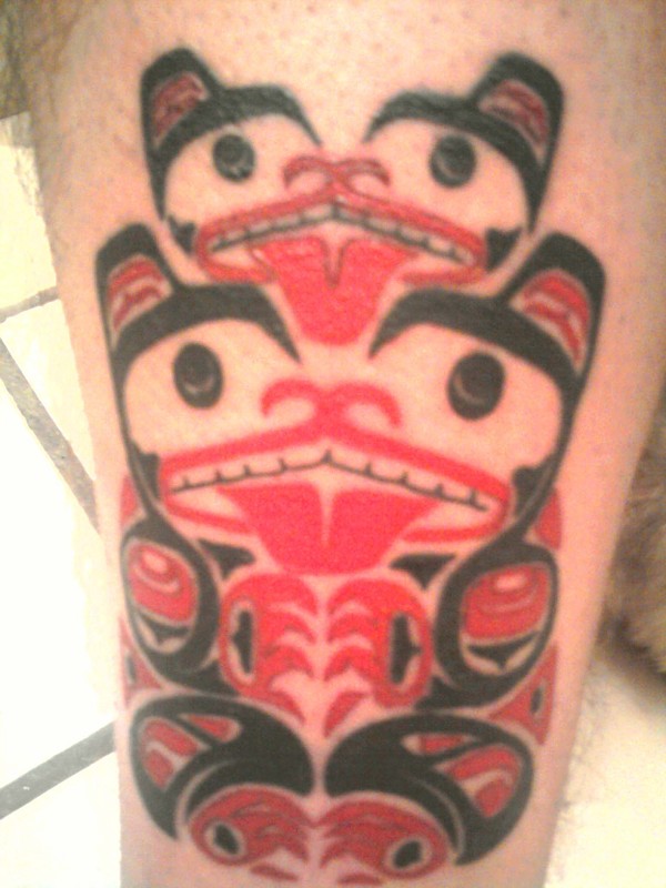 Jalmar - Haida bears tattoo photo