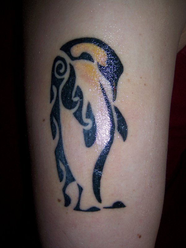 Jenna - Emperor penguin tattoo photo