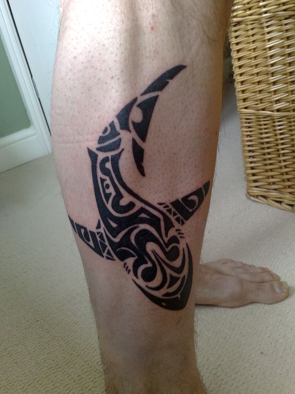 John - Maori shark tattoo photo