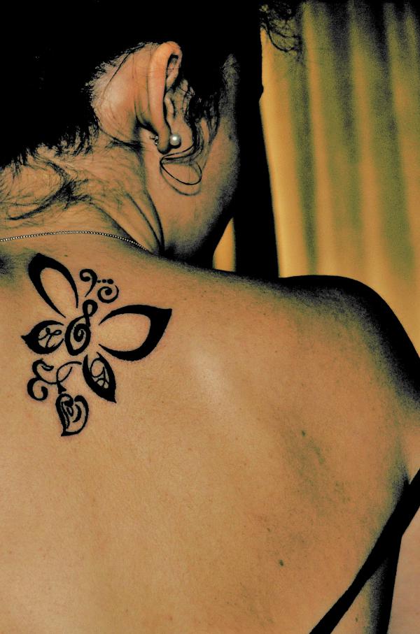 Letizia - Butterfly letters tattoo photo