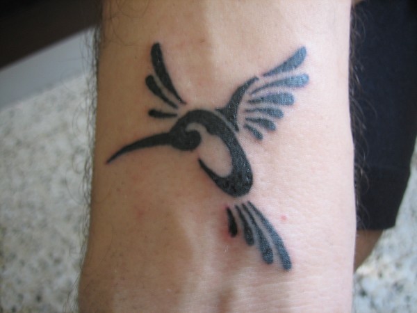 Luca - Humming bird tattoo