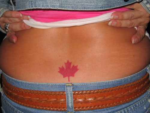 Giulia - Maple leaf tattoo photo