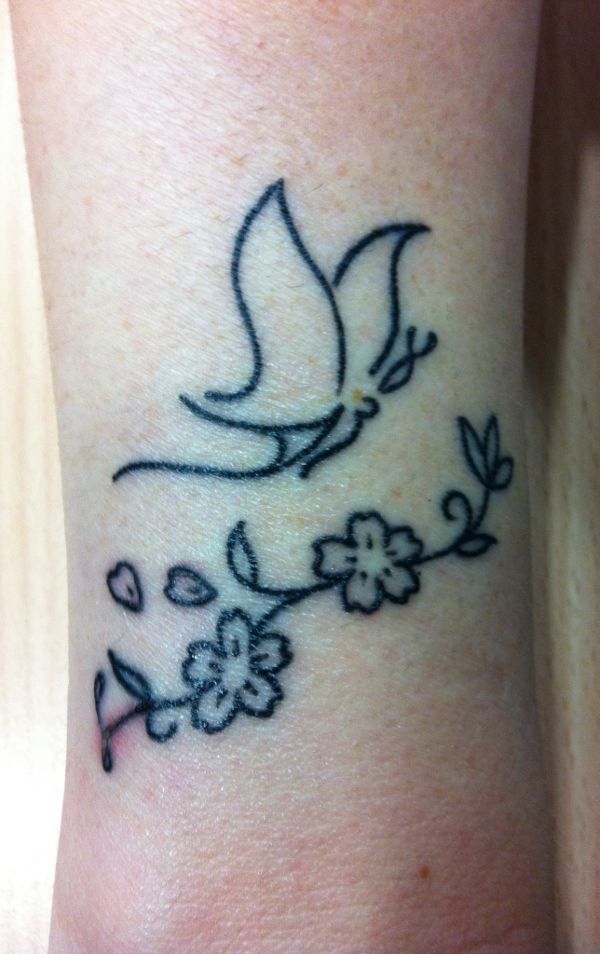 Mari - M+A butterfly tattoo photo