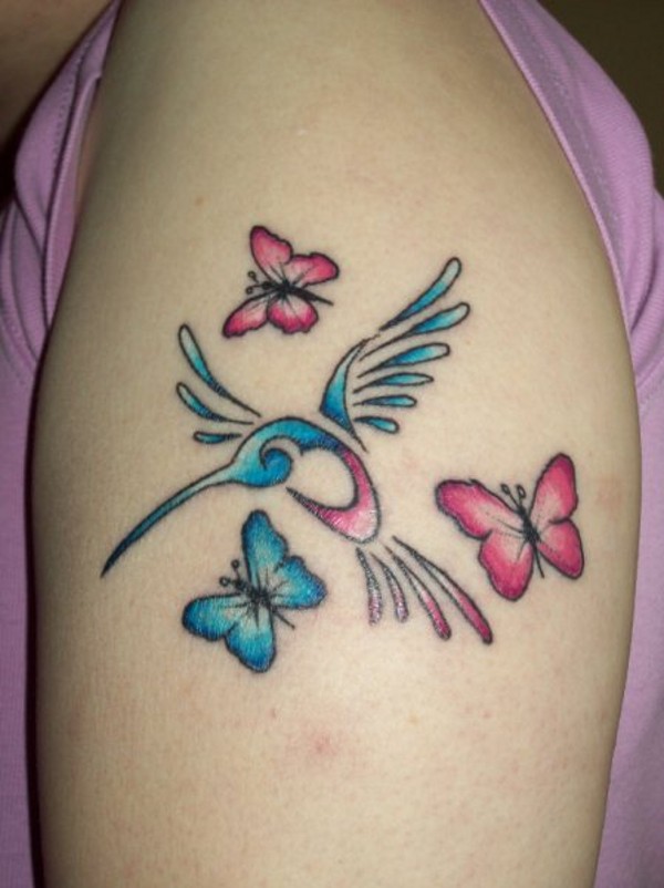 Marie - Humming bird tattoo photo