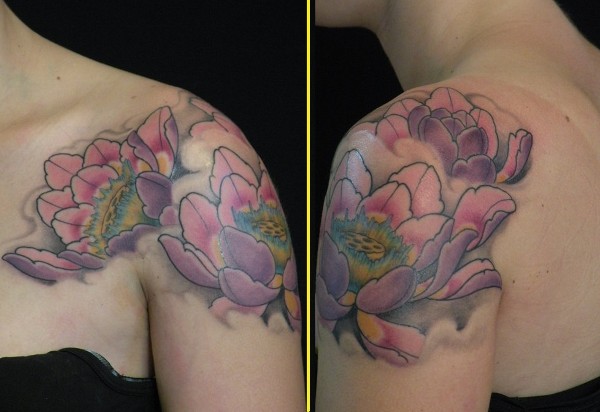 Marti - Lotus flowers tattoo photo