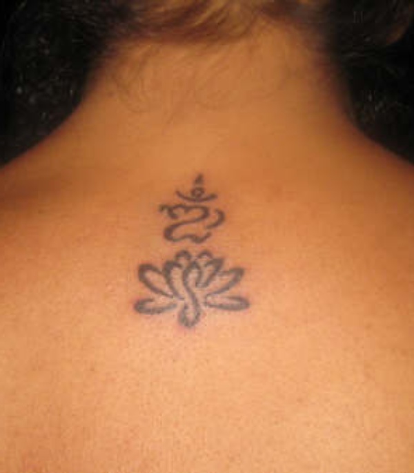 Mili - Lotus and Aum tattoo photo