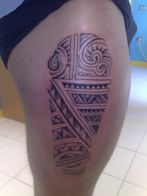 Niccolò - Polynesian tattoo