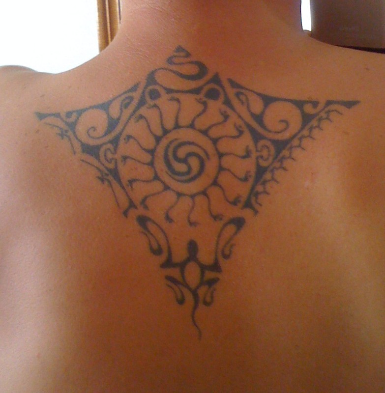Peter - Maori upper back tattoo