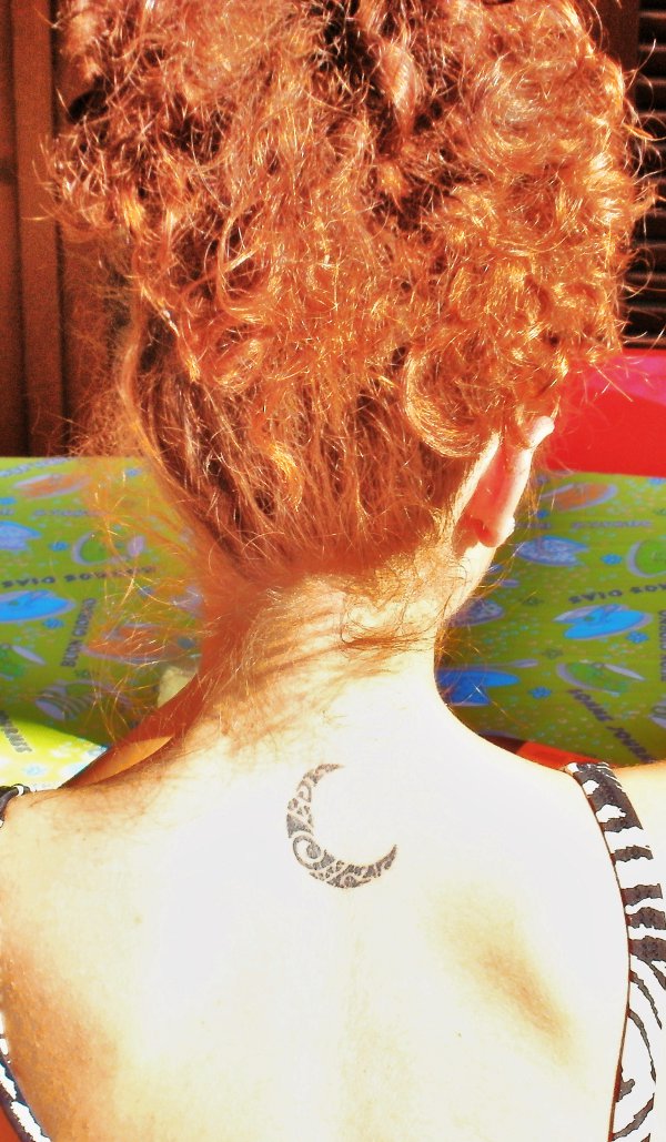 Selene - Maori moon tattoo photo