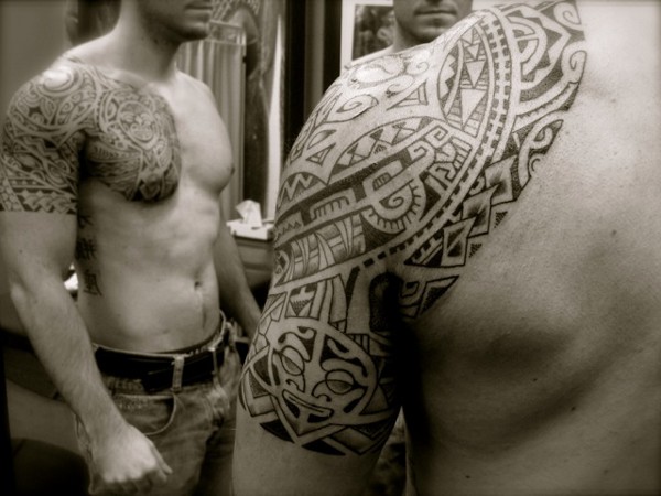 Tanne - pec n sleeve tattoo photo