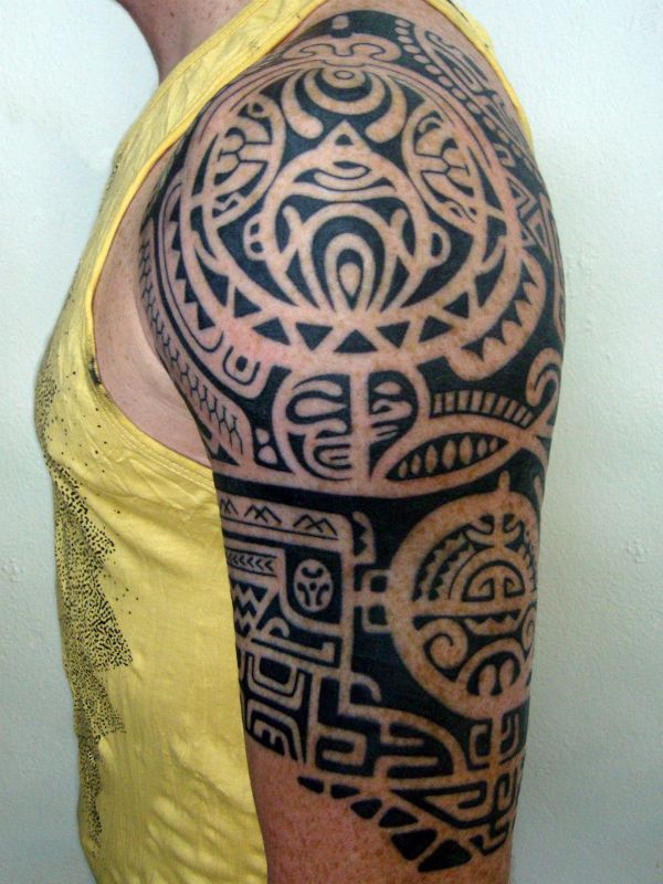 Tiki tattoo - Marquesan tattoo photo