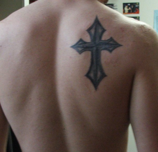 Zach - Cross tattoo