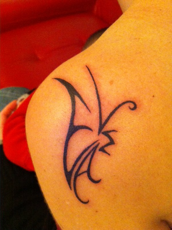 Amira - M+E+L+A butterfly tattoo photo
