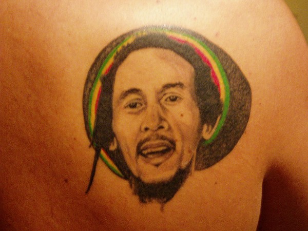 Luca - Bob Marley tattoo