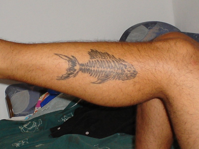 Valerio - paleo fish tattoo photo