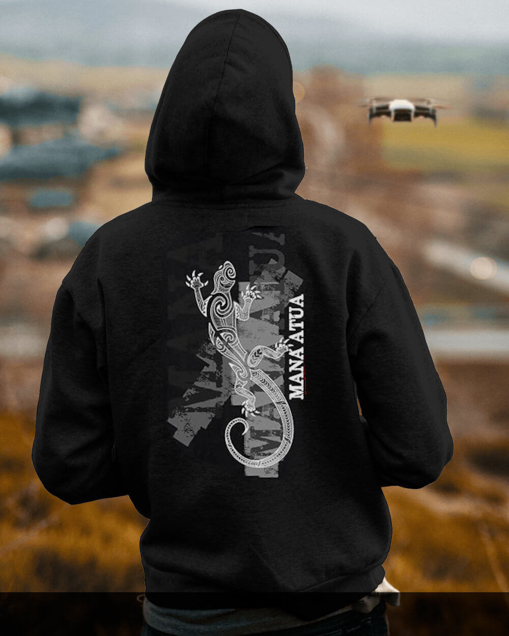 Mana Atua tribal tattoo black hoodie sweatshirt on Etsy