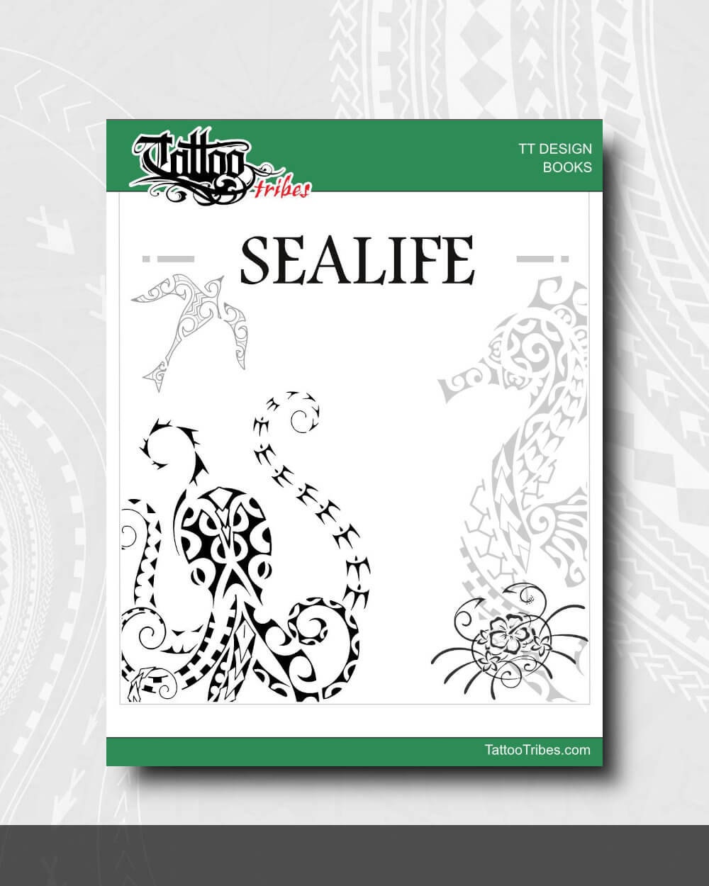 Polynesian Tattoos Design book: mixed Sealife tattoos