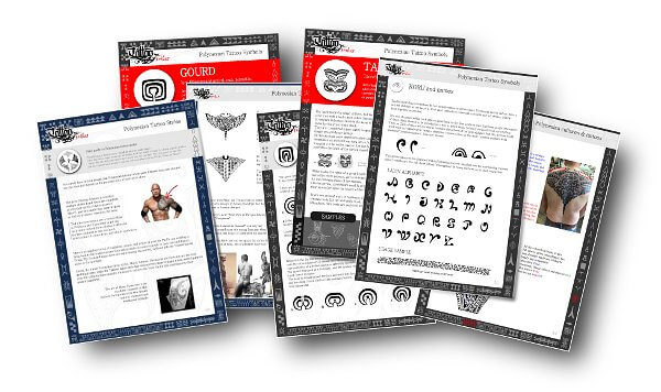 PDF cards of our articles on Polynesian tattoos and symbols